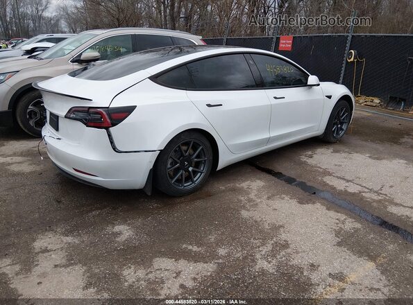 5YJ3E1EB2NF159142 2022 TESLA MODEL 3 Белый Задняя правая четверть