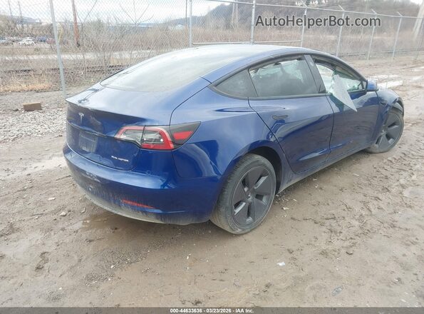 5YJ3E1EB2PF600299 2023 TESLA MODEL 3 Blue Задня права чверть