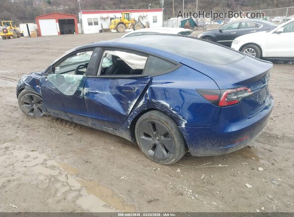 5YJ3E1EB2PF600299 2023 TESLA MODEL 3 Blue Задня ліва чверть
