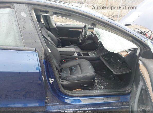 5YJ3E1EB2PF600299 2023 TESLA MODEL 3 Blue Вид салону спереду