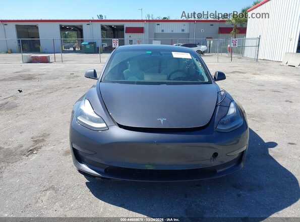 5YJ3E1EB3MF047397 2021 TESLA MODEL 3 Gray Widok zestawu wskaźników