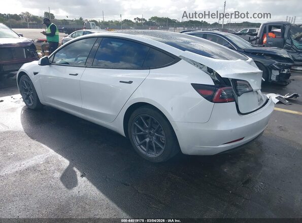 5YJ3E1EB3MF915494 2021 TESLA MODEL 3 White Tył lewy
