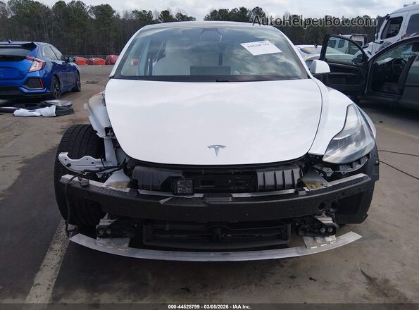 5YJ3E1EB3MF936992 2021 TESLA MODEL 3 White Widok zestawu wskaźników