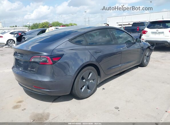 5YJ3E1EB3NF170814 2022 TESLA MODEL 3 Gray უკანა მარჯვენა