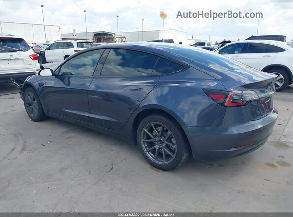 5YJ3E1EB3NF170814 2022 TESLA MODEL 3 Gray უკანა მარცხენა