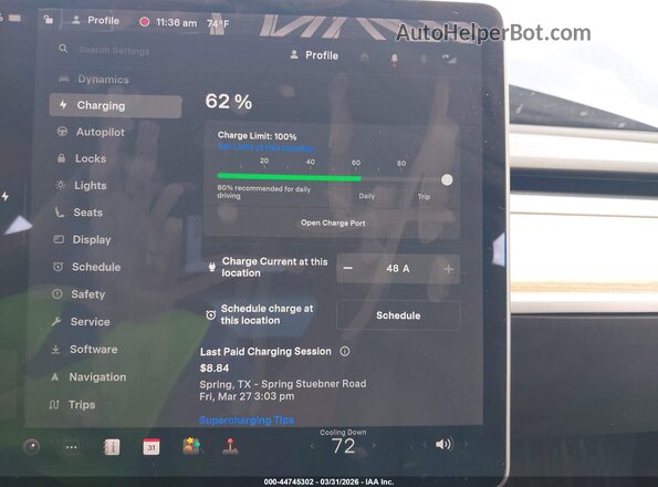 5YJ3E1EB3NF170814 2022 TESLA MODEL 3 Gray 
