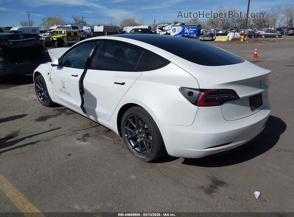 5YJ3E1EB3NF257659 2022 TESLA MODEL 3 White Задня ліва чверть