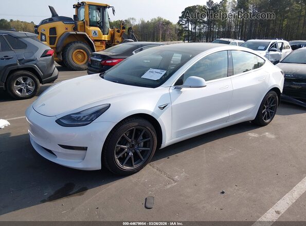 5YJ3E1EB4KF452987 2019 TESLA MODEL 3 White წინა მარცხენა ხედი სამი მეოთხედიდან