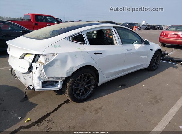 5YJ3E1EB4KF452987 2019 TESLA MODEL 3 White უკანა მარჯვენა