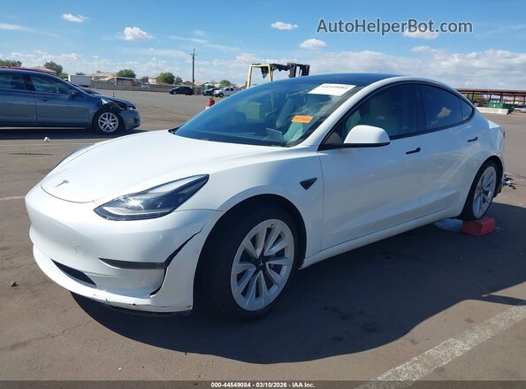 5YJ3E1EB4MF066976 2021 TESLA MODEL 3 White Przód lewy