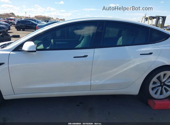 5YJ3E1EB4MF066976 2021 TESLA MODEL 3 White Widok wnętrza z tyłu