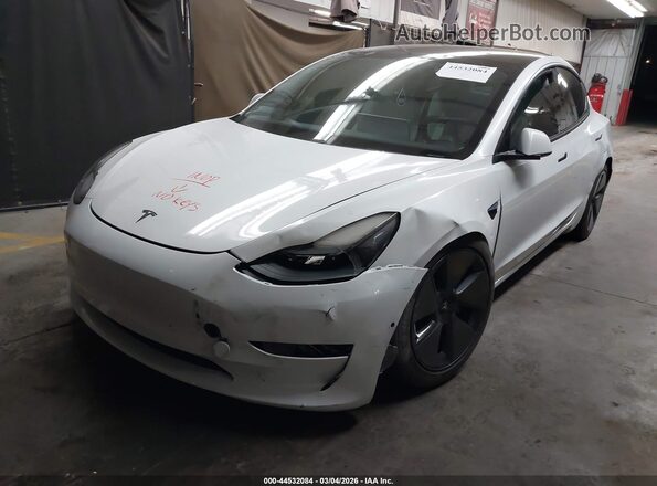 5YJ3E1EB4MF937777 2021 TESLA MODEL 3 White Przód lewy
