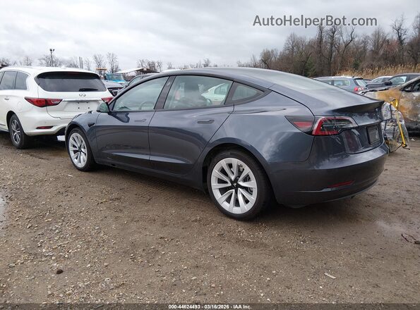 5YJ3E1EB4NF246654 2022 TESLA MODEL 3 Синий Задняя левая четверть