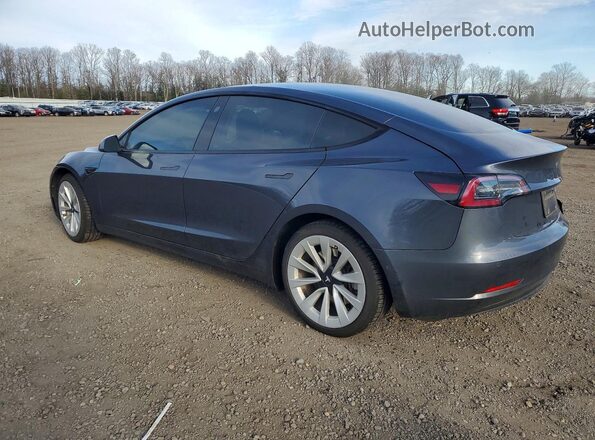5YJ3E1EB5MF065383 2021 TESLA MODEL Серый Задняя левая четверть