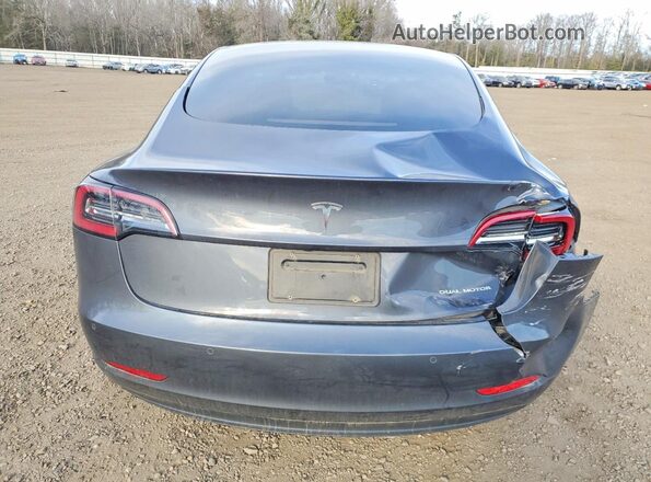 5YJ3E1EB5MF065383 2021 TESLA MODEL Серый Вид сзади