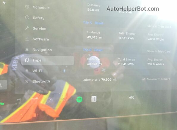 5YJ3E1EB5MF065383 2021 TESLA MODEL Серый Вид щитка приборов