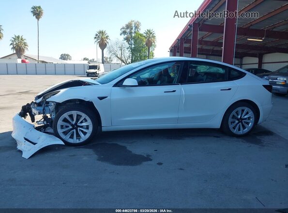 5YJ3E1EB5MF070132 2021 TESLA MODEL 3 White Widok wnętrza 360 stopni