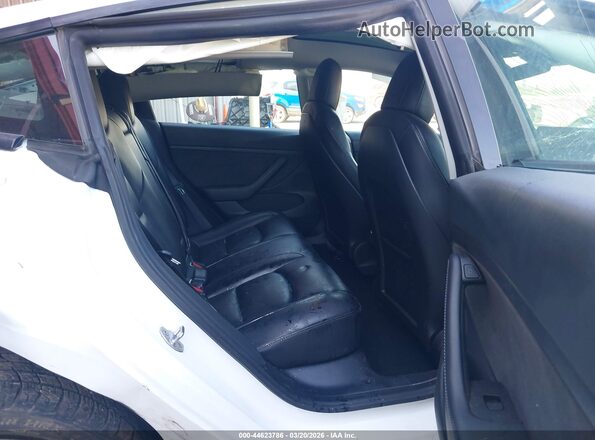 5YJ3E1EB5MF070132 2021 TESLA MODEL 3 White Widok naklejki z numerem VIN