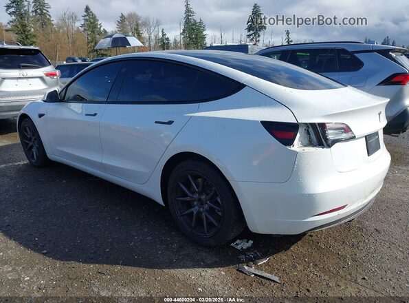 5YJ3E1EB5NF328294 2022 TESLA MODEL 3 White უკანა მარცხენა