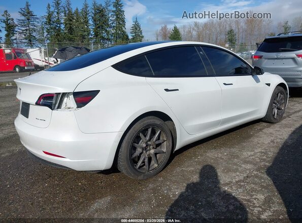 5YJ3E1EB5NF328294 2022 TESLA MODEL 3 White უკანა მარჯვენა