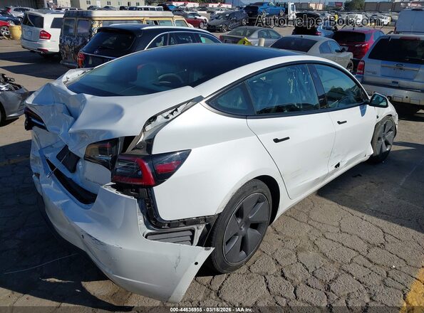 5YJ3E1EB6MF004303 2021 TESLA MODEL 3 White Задня права чверть