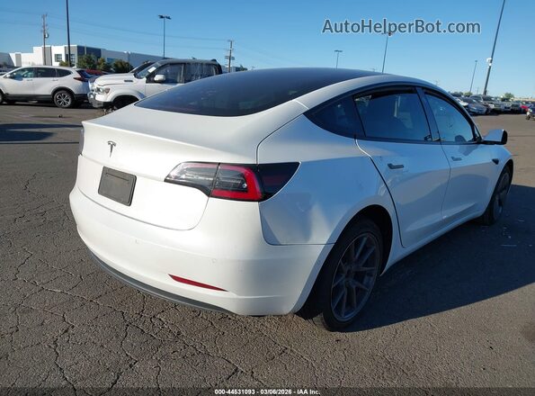 5YJ3E1EB6MF054540 2021 TESLA MODEL 3 Белый Задняя правая четверть