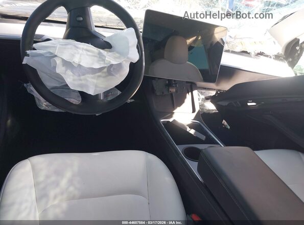 5YJ3E1EB6NF129187 2022 TESLA MODEL 3 Black Widok wnętrza z przodu