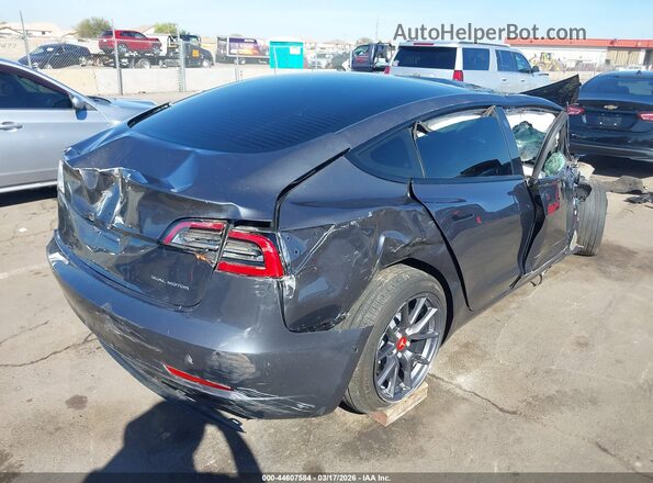 5YJ3E1EB6NF129187 2022 TESLA MODEL 3 Black Tył prawy