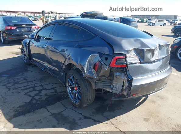 5YJ3E1EB6NF129187 2022 TESLA MODEL 3 Black Tył lewy