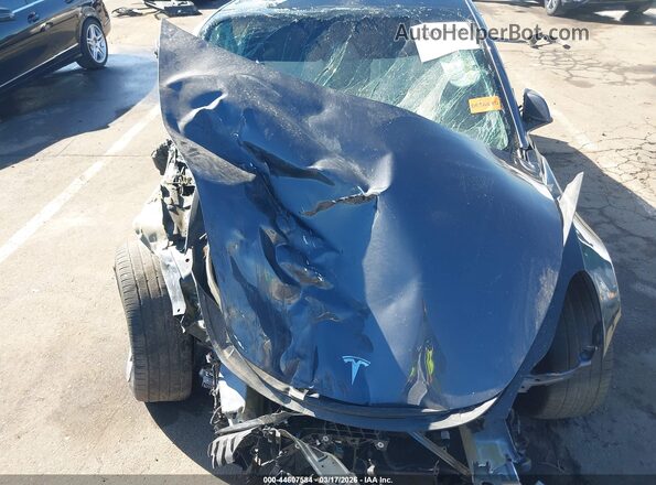 5YJ3E1EB6NF129187 2022 TESLA MODEL 3 Black Widok z tyłu
