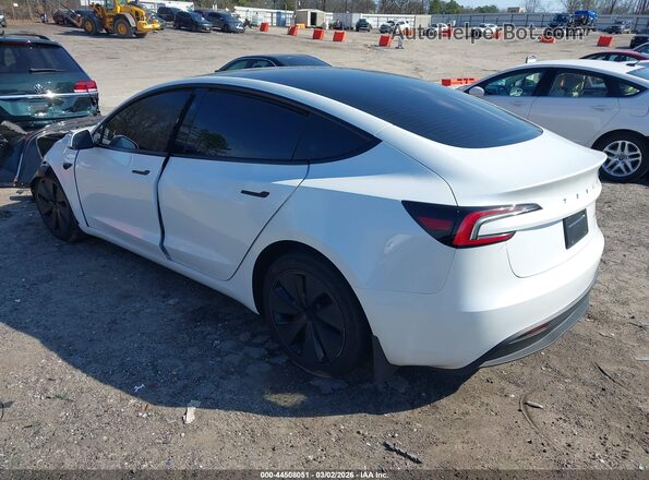 5YJ3E1EB6RF807183 2024 TESLA MODEL 3 Белый Задняя левая четверть