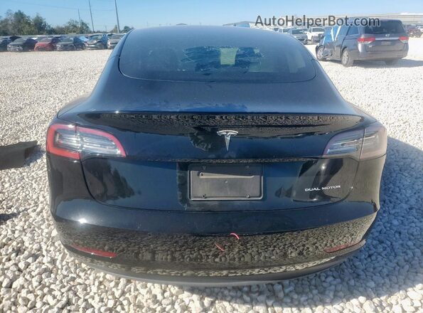 5YJ3E1EB7MF936977 2021 TESLA MODEL Black Rear view