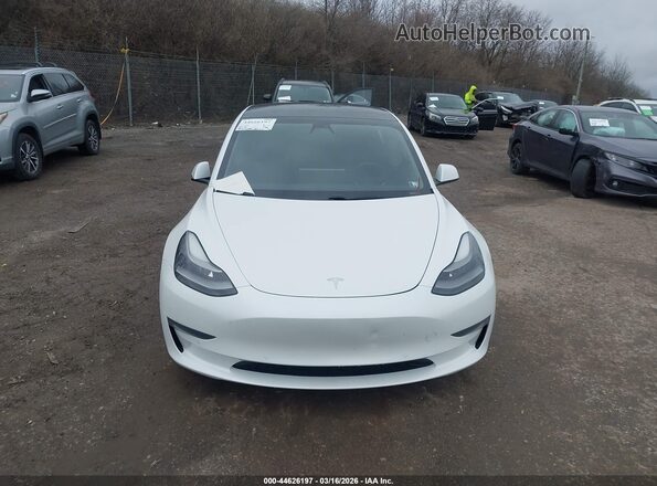 5YJ3E1EB7MF974726 2021 TESLA MODEL 3 White Vista del cuadro de instrumentos
