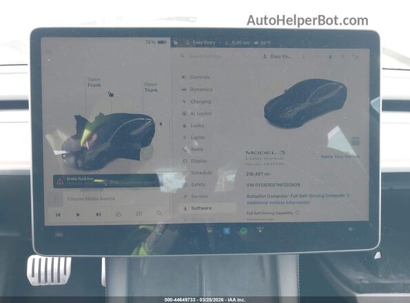 5YJ3E1EB7NF253629 2022 TESLA MODEL 3 Gray Rear seats view