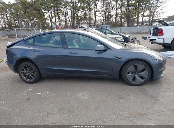 5YJ3E1EB7NF253629 2022 TESLA MODEL 3 Gray Instrument cluster view