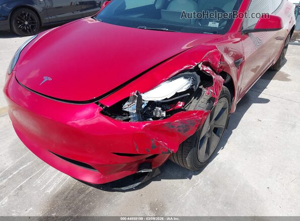 5YJ3E1EB7PF594404 2023 TESLA MODEL 3 Burgundy 