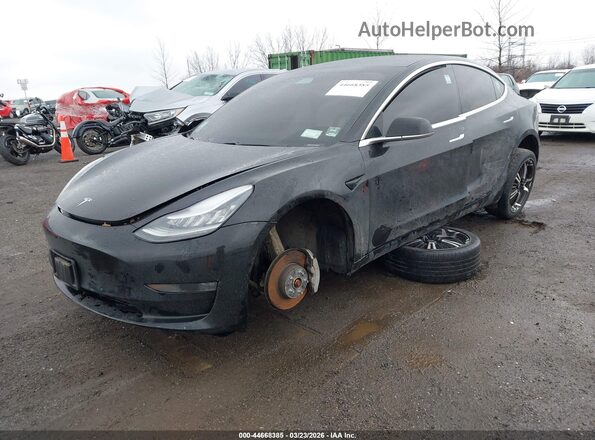 5YJ3E1EB8KF195672 2019 TESLA MODEL 3 Черный Передняя левая четверть