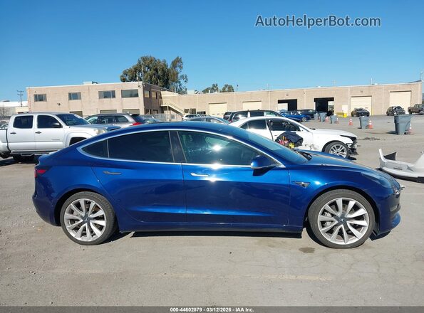 5YJ3E1EB8KF364959 2019 TESLA MODEL 3 Blue Widok wnętrza z tyłu