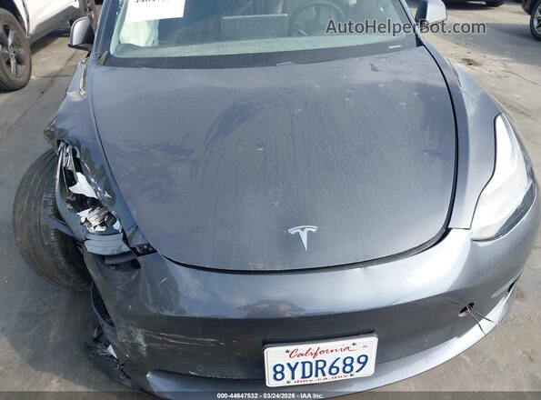 5YJ3E1EB8MF059464 2021 TESLA MODEL 3 Gray Widok z tyłu