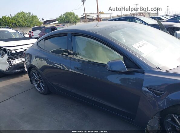 5YJ3E1EB8MF059464 2021 TESLA MODEL 3 Gray Widok wnętrza z tyłu