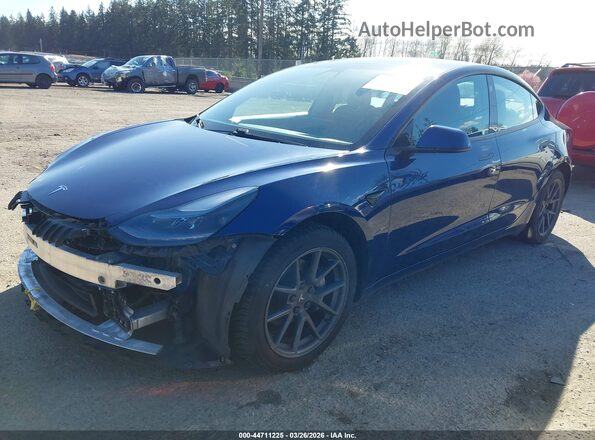 5YJ3E1EB8MF085482 2021 TESLA MODEL 3 Blue Vista tres cuartos delantera izquierda