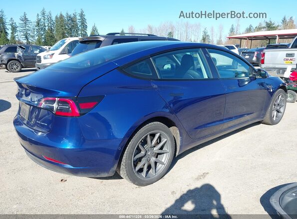 5YJ3E1EB8MF085482 2021 TESLA MODEL 3 Blue Trasero derecho