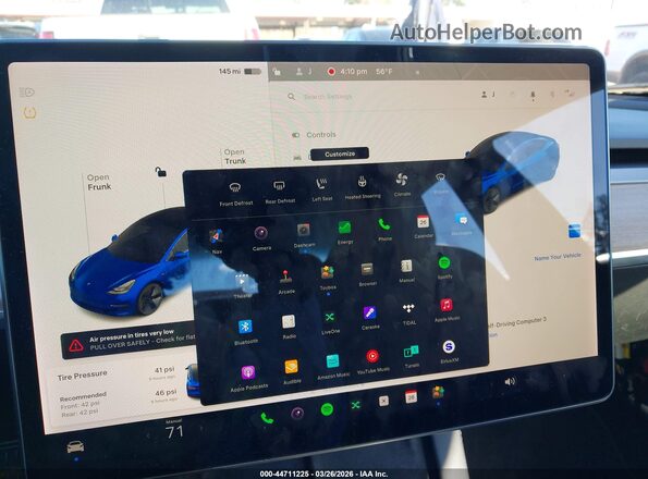 5YJ3E1EB8MF085482 2021 TESLA MODEL 3 Blue 
