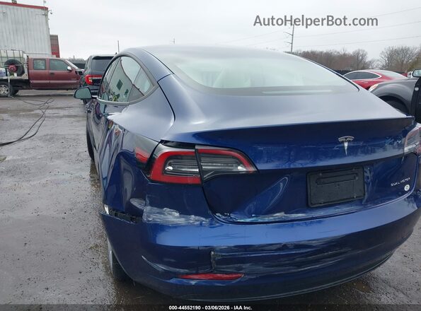 5YJ3E1EB8MF975433 2021 TESLA MODEL 3 Blue Widok z przodu