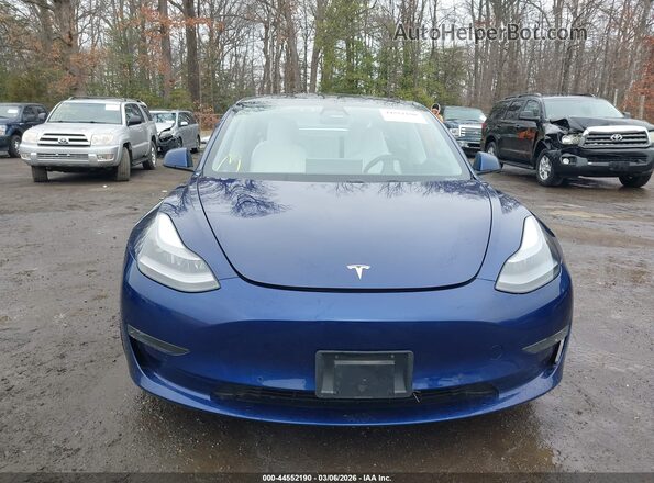 5YJ3E1EB8MF975433 2021 TESLA MODEL 3 Blue Widok zestawu wskaźników