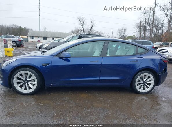 5YJ3E1EB8MF975433 2021 TESLA MODEL 3 Blue Widok wnętrza 360 stopni
