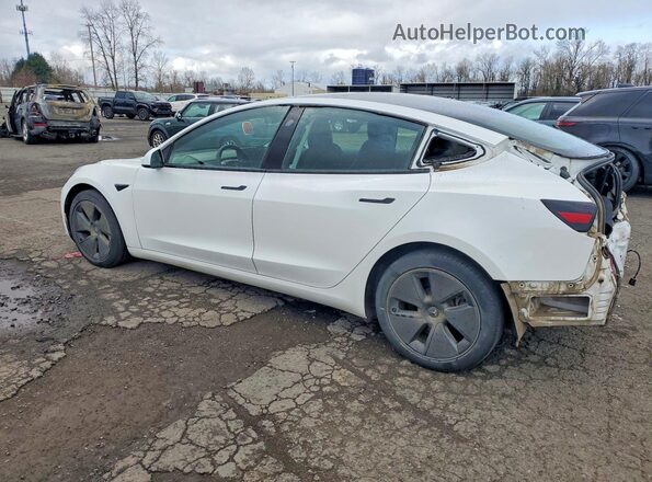 5YJ3E1EB9MF002237 2021 TESLA MODEL White Trasero izquierdo