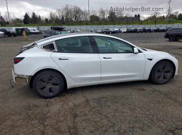 5YJ3E1EB9MF002237 2021 TESLA MODEL White Trasero derecho