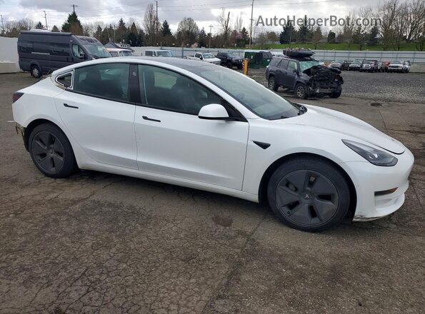 5YJ3E1EB9MF002237 2021 TESLA MODEL White Delantero derecho