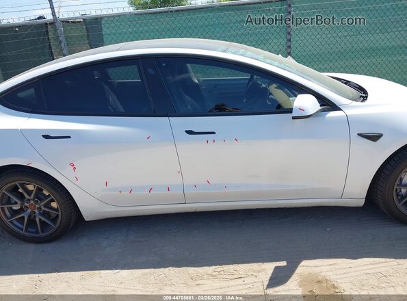 5YJ3E1EB9MF032578 2021 TESLA MODEL 3 White Widok wnętrza 360 stopni